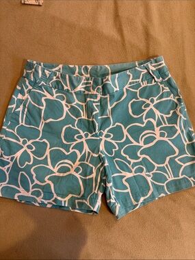 Style & Co. Teal and White Floral Bermuda Shorts